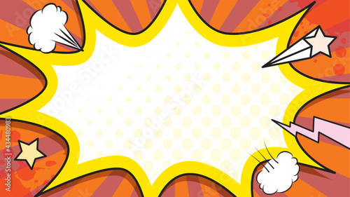 吹き出し　漫画　コミック　背景
