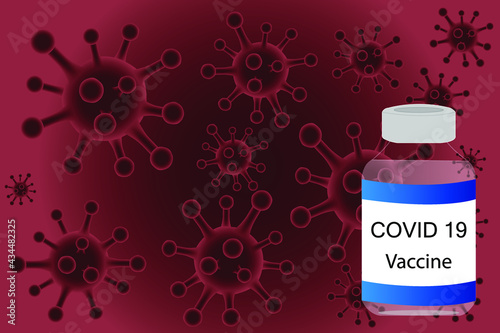 Vaccine for coronavirus disease COVID-19. Viral epidemics are transmitted by breath, saliva droplets, and exposure.