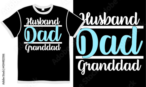 husband dad granddad, father illustration concept, invitation fathers day shirt, heart love, cool grandfather graphic design concept