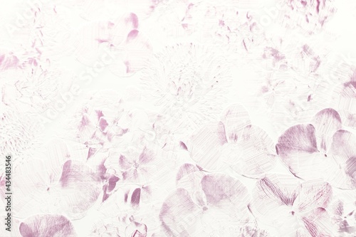Rose background painted with metallic pink brush. 3D illustration. 3D render.