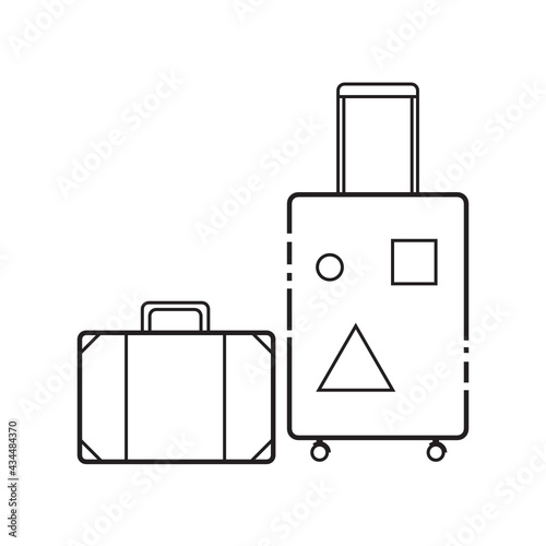 Travel Bags Icon. Luggage Icon. Suitcase Icon. Travel Icon. SVG Icon.