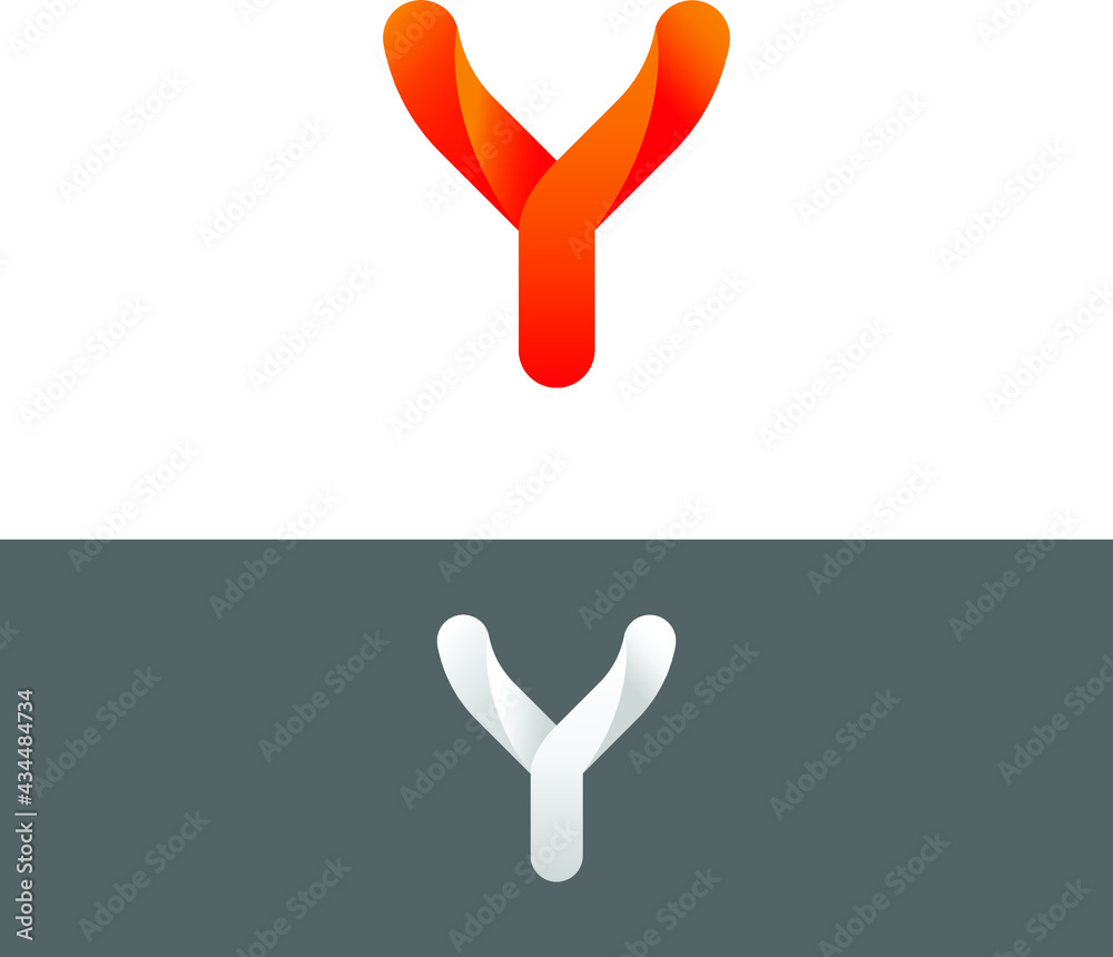 Y Letter Alphabet Abstract vector text logo Y Letter Alphabet Abstract vector text logo