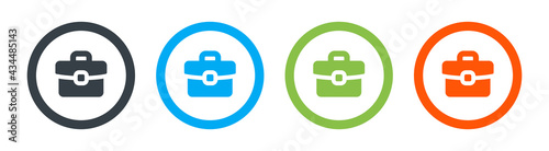 Briefcase icon. Business sign. Vector illustration