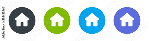 Home sign icon. Homepage button. Vector illustration