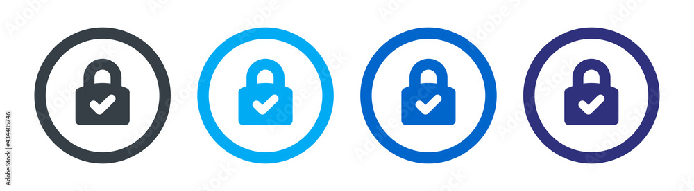 Lock vector icon. Padlock sign. Access, safety, protection vector illustration. Lock vector icon. Padlock sign. Access, safety, protection vector illustration.