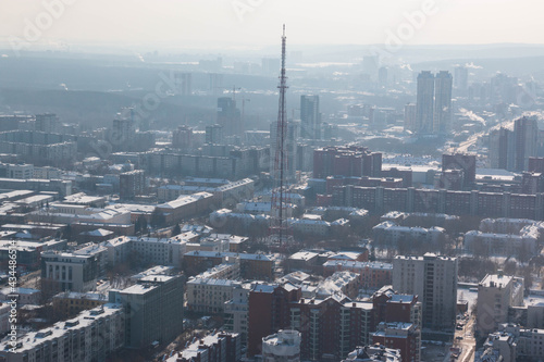 view of the city of Yekaterinburg from above