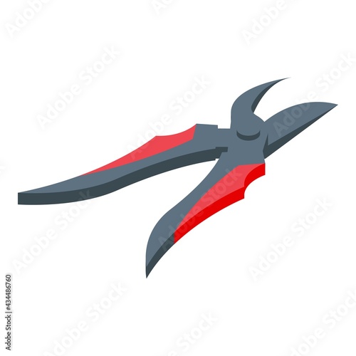 Handle secateurs icon. Isometric of Handle secateurs vector icon for web design isolated on white background