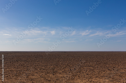 Treeless stoney desert (gibber plain) in central Australia photo