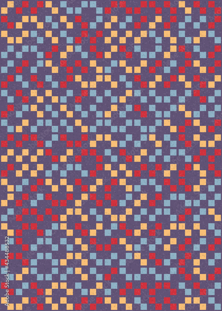 Fototapeta premium Abstract Geometric Pattern generative computational art illustration