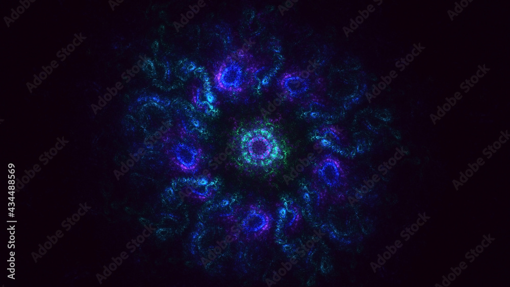 3D rendering abstract multicolor fractal light background 3D rendering abstract multicolor fractal light background