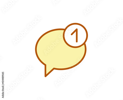 Message premium line icon. Simple high quality pictogram. Modern outline style icons. Stroke vector illustration on a white background. 