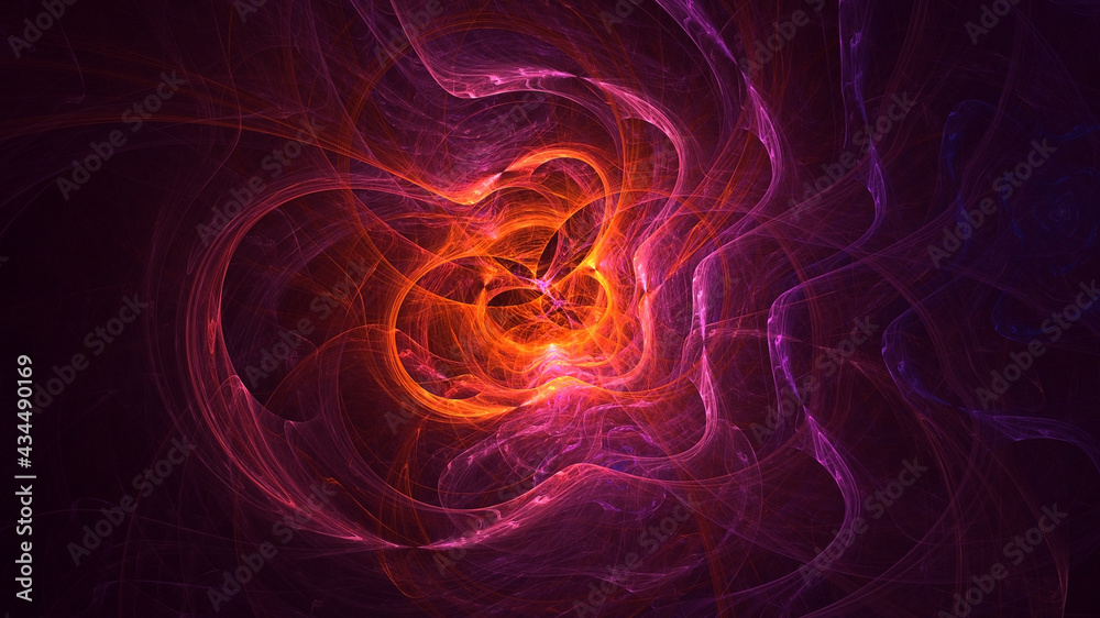3D rendering abstract multicolor fractal light background 3D rendering abstract multicolor fractal light background
