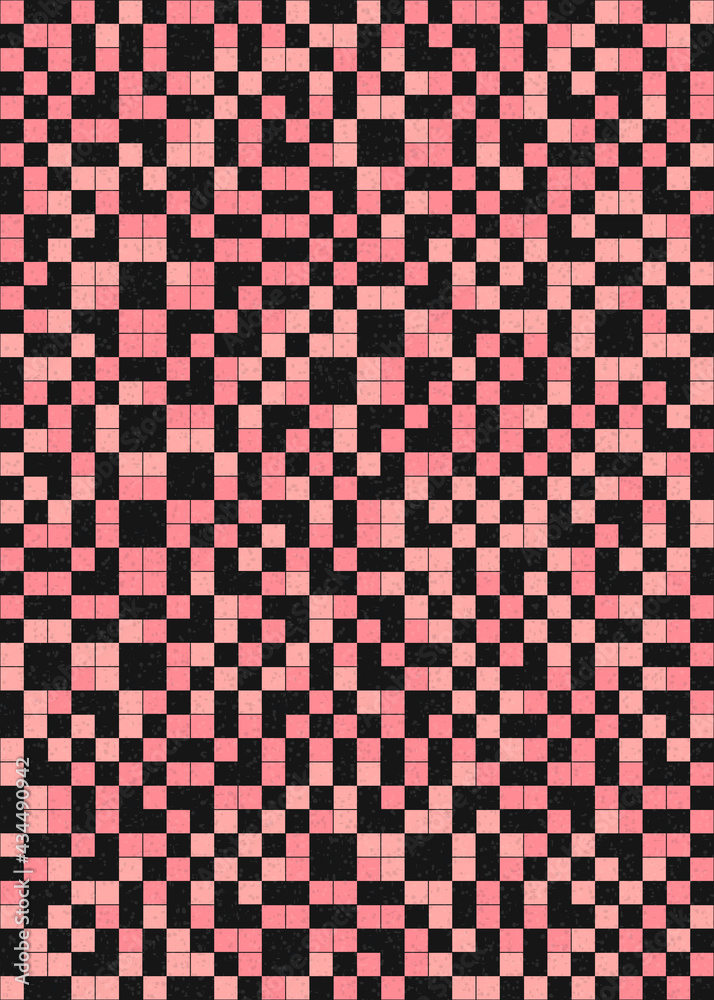 Fototapeta premium Abstract Geometric Pattern generative computational art illustration