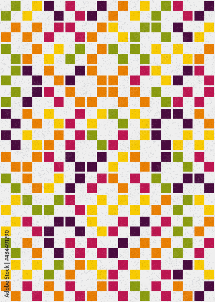 Fototapeta premium Abstract Geometric Pattern generative computational art illustration