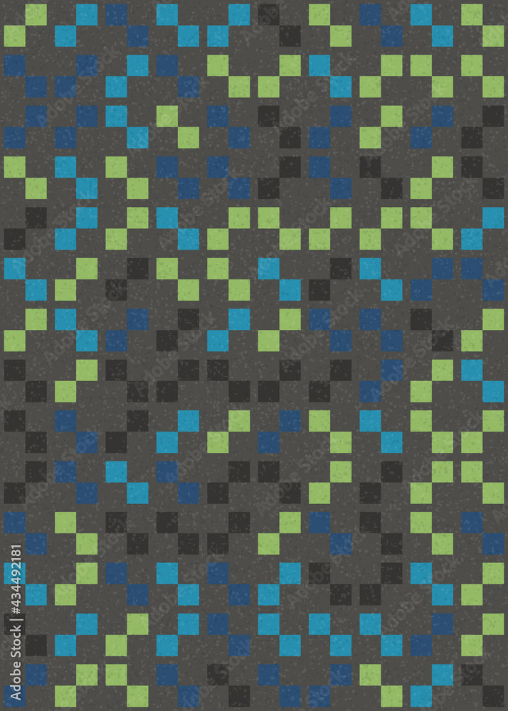 Fototapeta premium Abstract Geometric Pattern generative computational art illustration