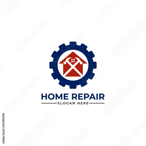 home repair, roofing, remodeling, handyman logo