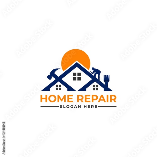 home repair, roofing, remodeling, handyman logo