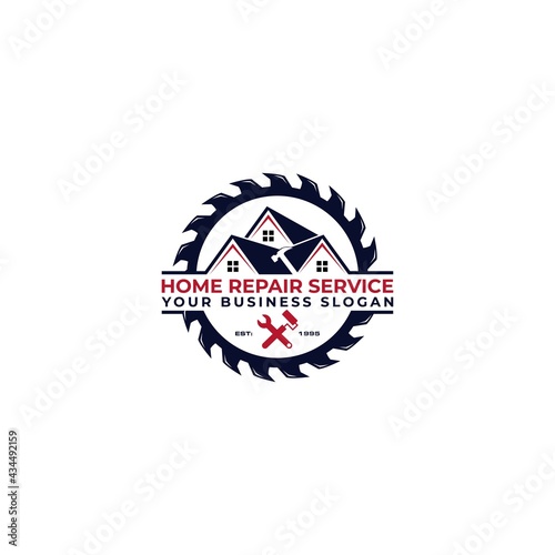 home repair, roofing, remodeling, handyman logo
