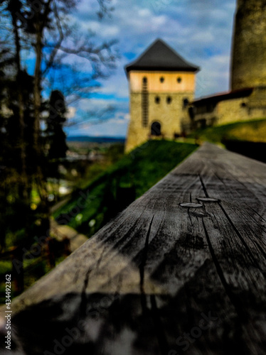 Czchów Castle - Romanesque castle ruins located in Czchów, located on a hill known as the Keep on the Dunajec (Baszta nad Dunajcem) in Brzesko County, Lesser Poland Voivodeship in Poland photo