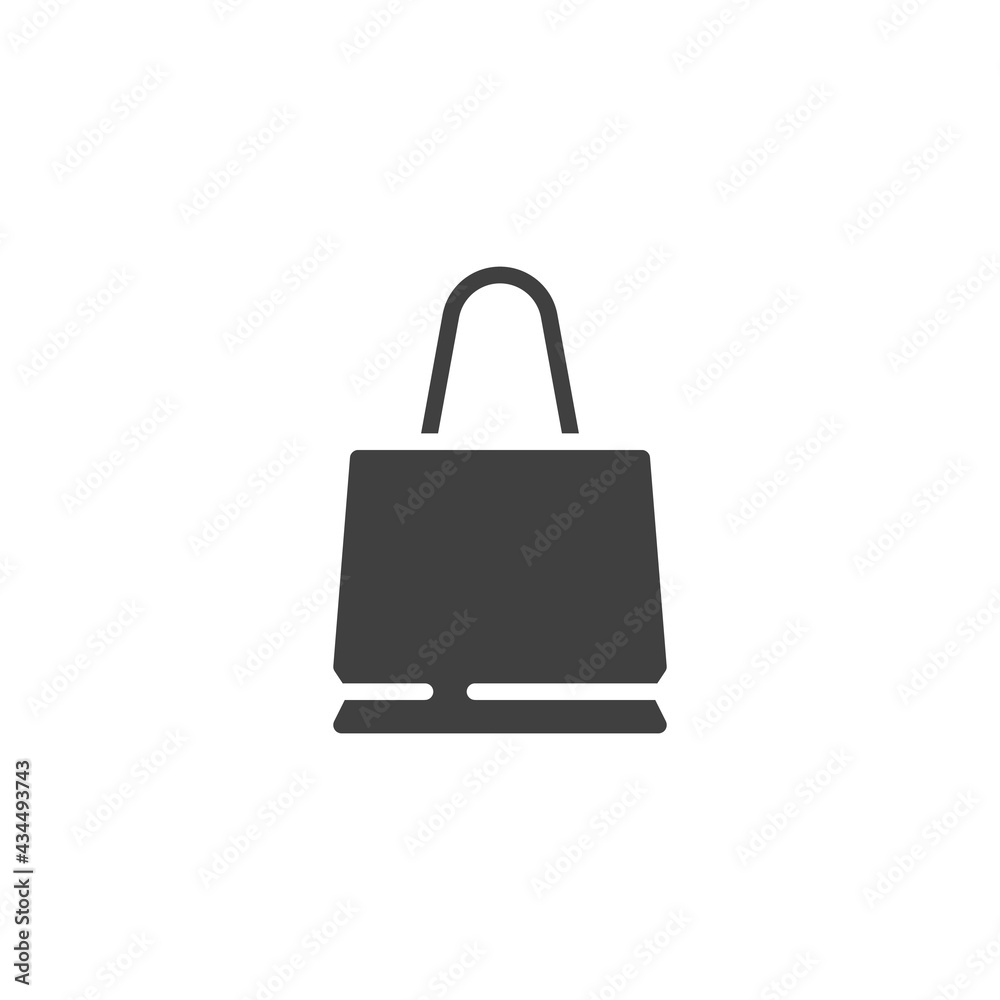 Shopping bag vector icon Shopping bag vector icon