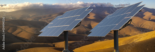 solar farm in the desert