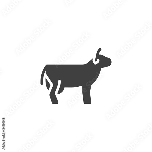 Dairy cow vector icon