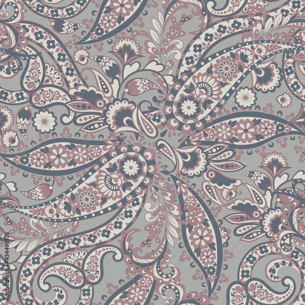 Paisley pattern, great vector design for any purposes. Seamless background