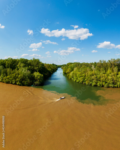 Εκτύπωση καμβά Tisza and Koros River estuary