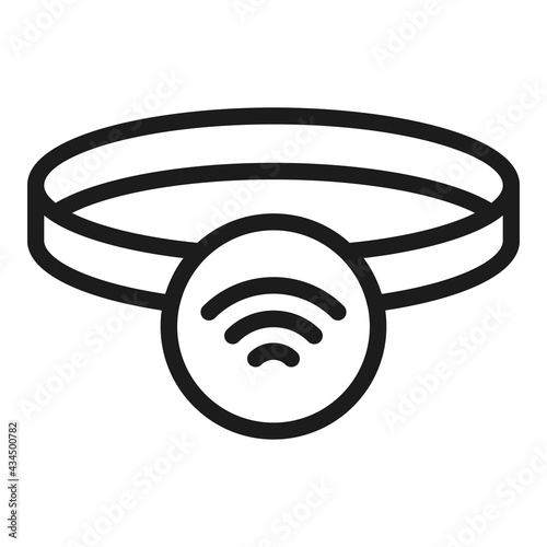 Digital sport tracker icon. Outline Digital sport tracker vector icon for web design isolated on white background