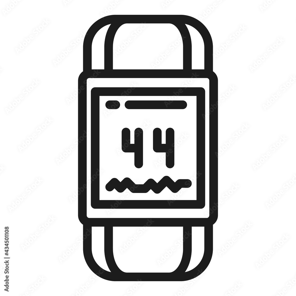Activity tracker band icon. Outline Activity tracker band vector icon for web design isolated on white background Activity tracker band icon. Outline Activity tracker band vector icon for web design isolated on white background