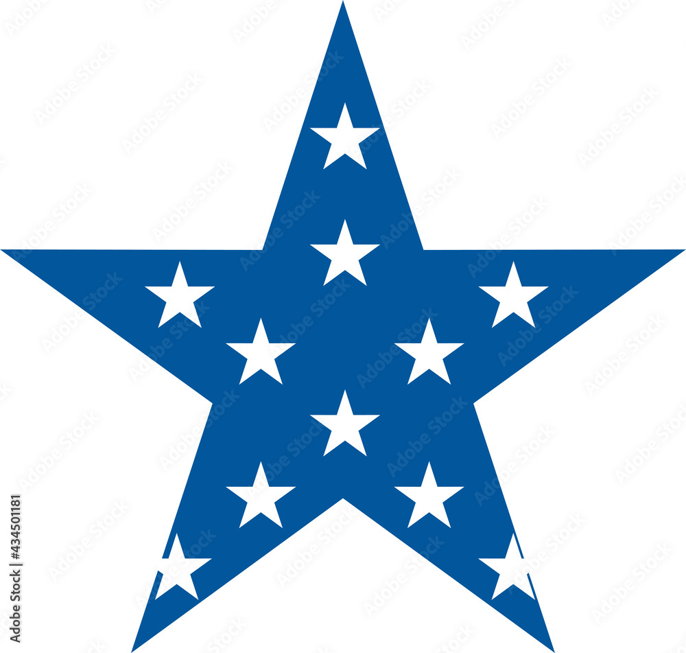 Star shape badge, logo or award icon. Independence day of USA Star shape badge, logo or award icon. Independence day of USA