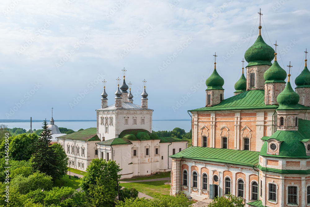 Uspensky Goritsky Monastery. View of the cathedral from the bell tower. Pereslavl-Zalessky.