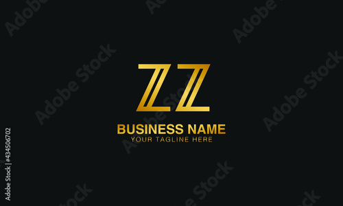 ZZ Z initial logo | initial based abstract modern minimal creative logo, vector template image. luxury logotype logo, real estate homie logo. typography logo. initials logo.
