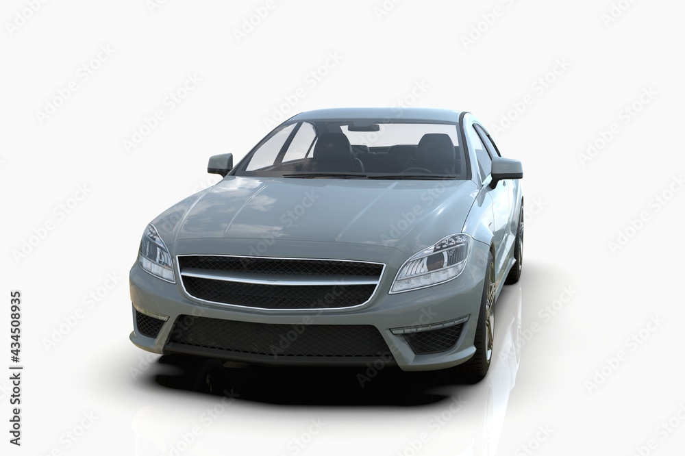 Generic and Brandless Expensive Luxury Car Isolated on White 3d Illustration Generic and Brandless Expensive Luxury Car Isolated on White 3d Illustration