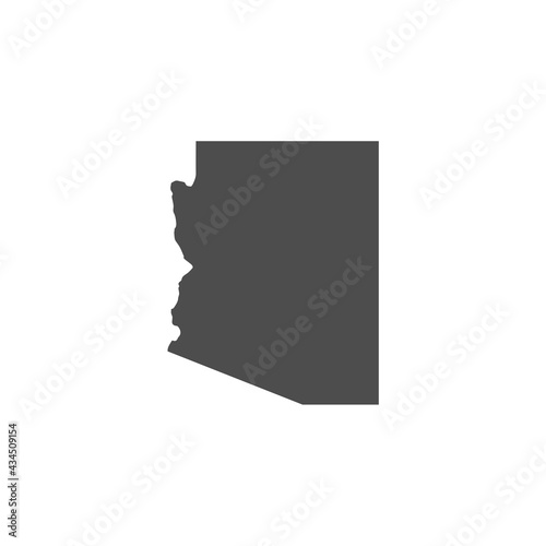 map of Arizona. bitmap illustration