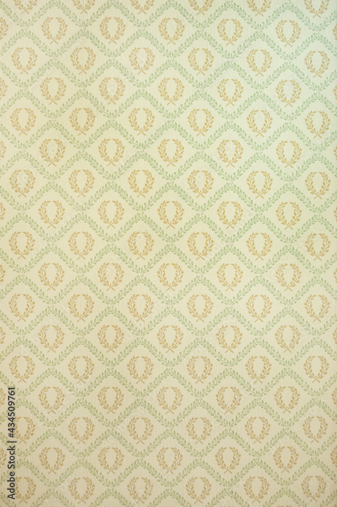 classic style wallpaper texture on the theater wall