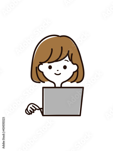 女性の顔