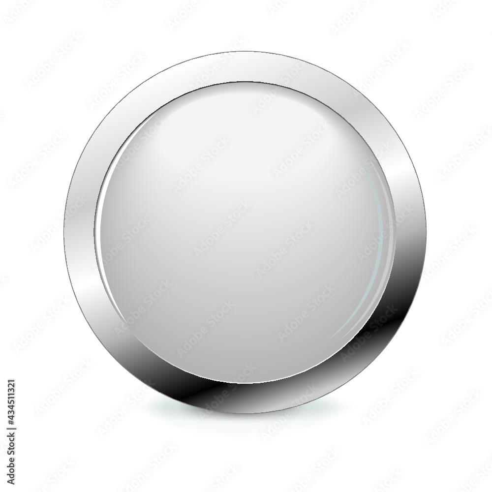 blank round button isolated on a white background blank round button isolated on a white background