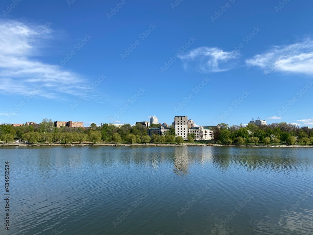 the river in the city