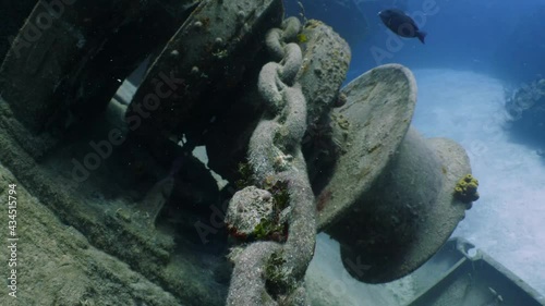 Anchor chain of USS Kittiwake