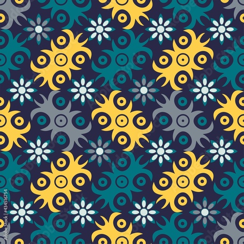 seamless patern of dayak ethnic pattern.traditional Indonesian fabric motif.borneo pattern. vector design inspiration. Creative textile for fashion or cloth