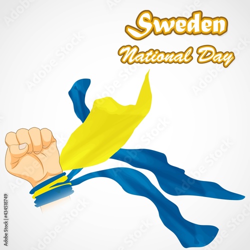 vector illustration  for Sweden national day