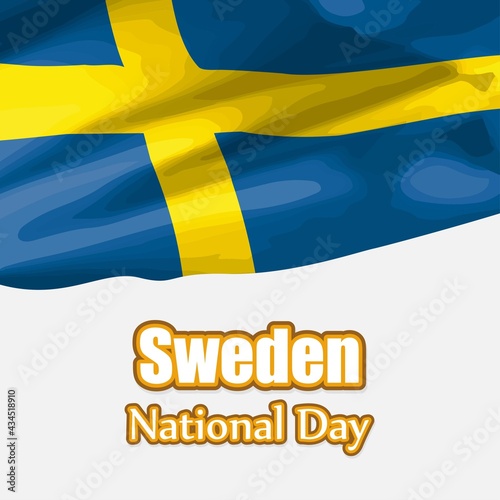 vector illustration  for Sweden national day
