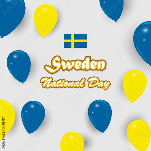 vector illustration  for Sweden national day