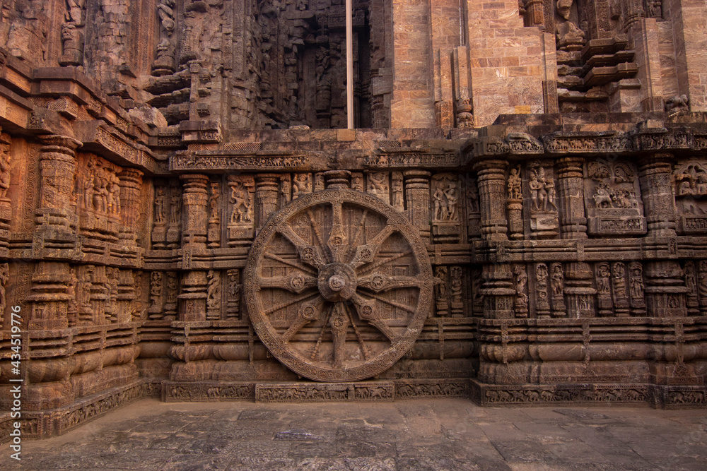 Obraz premium Ancient architecture, sculptures and temples of Odisha