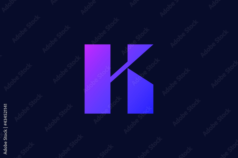 Logo design of K in vector for construction, home, real estate, building, property. creative elegant Monogram. Premium Business home logo icon. Logo design of K in vector for construction, home, real estate, building, property. creative elegant Monogram. Premium Business home logo icon.