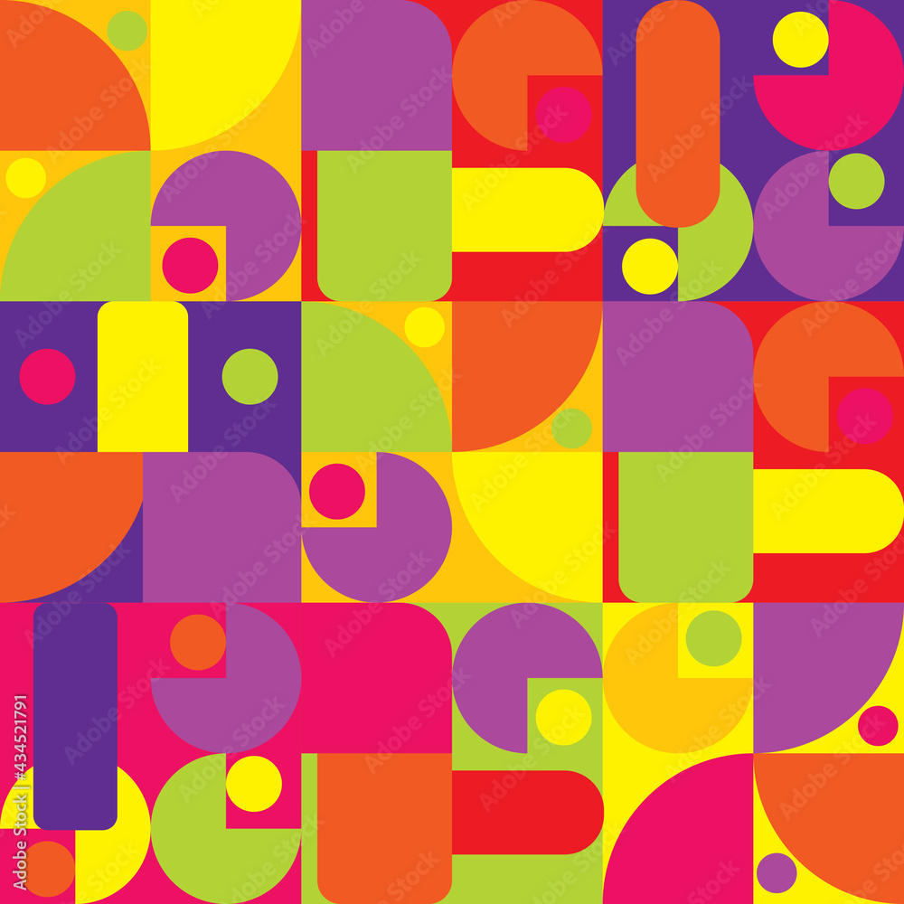 Abstract seamless repeating geometric pattern