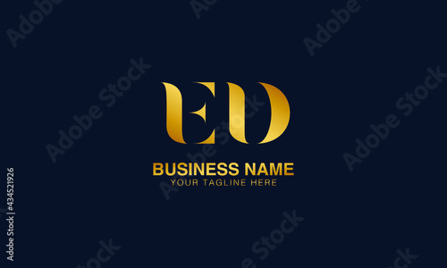 ED E D initial logo | initial based abstract modern minimal creative logo, vector template image. luxury logotype logo, real estate homie logo. typography logo. initials logo.