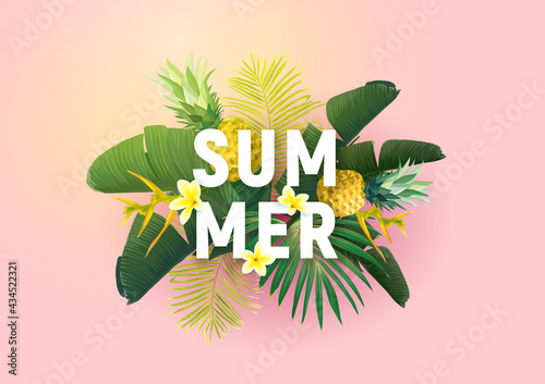 Summer tropical vector desi...