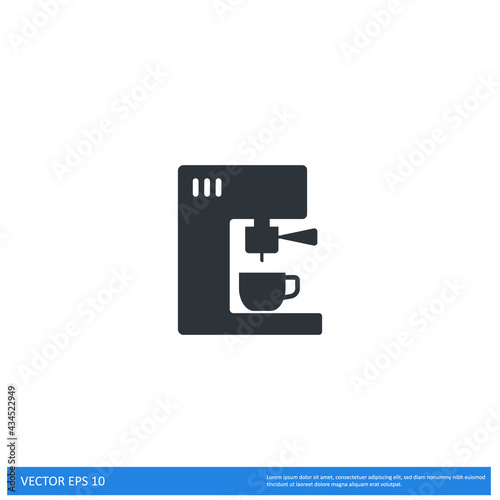 Fototapeta Naklejka Na Ścianę i Meble -  coffee maker Icon Vector illustration simple design element